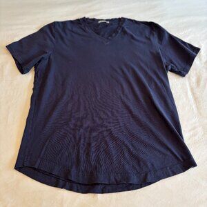 Buck Mason Slub Curved Hem V-Neck Tee